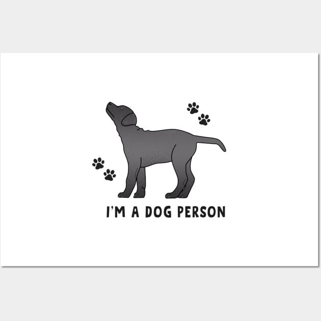 I'm a dog person grey Wall Art by Cute-Treasure